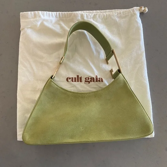 Cult Gaia Olive Green Bag with Gold Accents - Picture 4 of 8